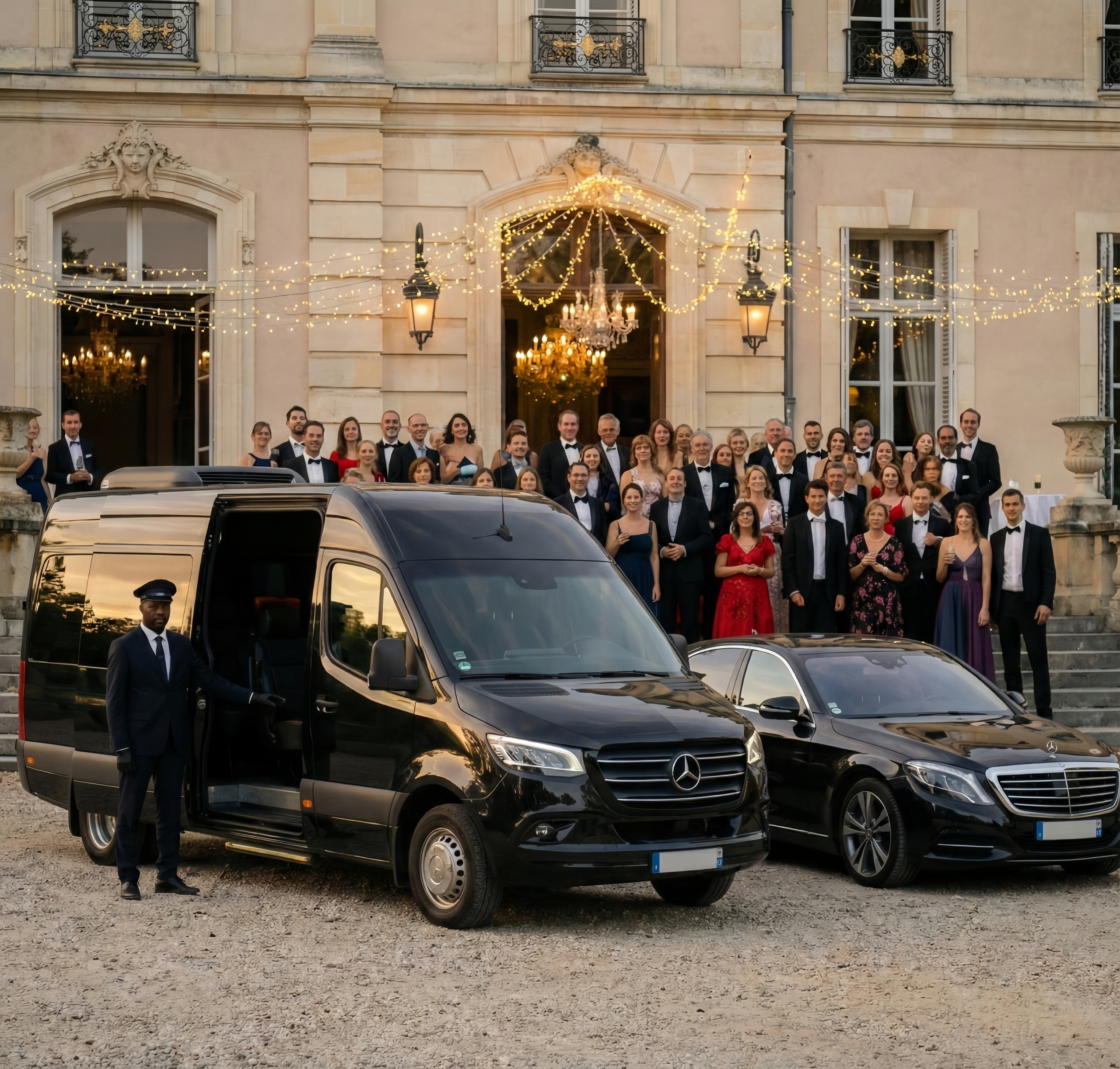 Mariage voiture de luxe